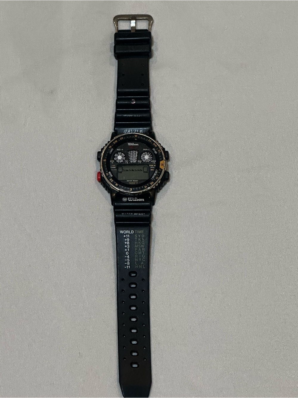 Wilson Black Digital Multifuntion Sports Watch Water Resistant